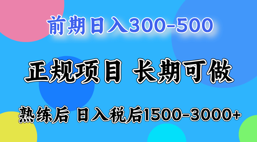 新手一天500左右，熟练后单号一天可以收益达到1000+-91项目网