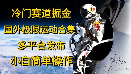 冷门赛道掘金，极限运动合集，多平台发布，小白简单操作-项目网