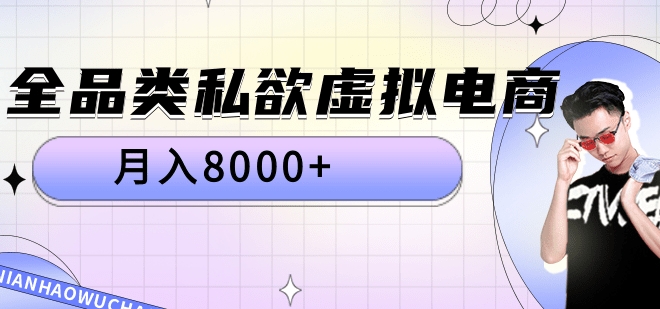 全品类私域虚拟电商，月入8000+-项目网