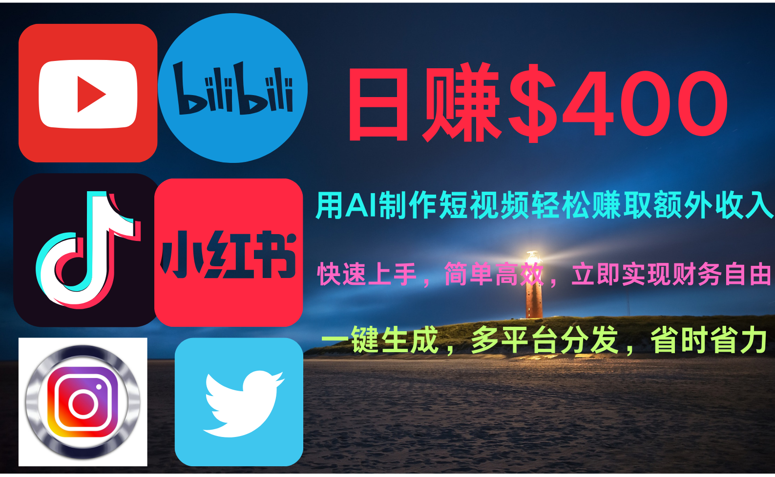 玩转全网视频平台，创造视频就能轻松赚取每天400美金-项目网