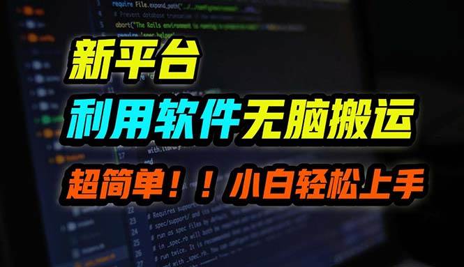B站平台用软件无脑搬运，月赚10000+，小白也能轻松上手-项目网