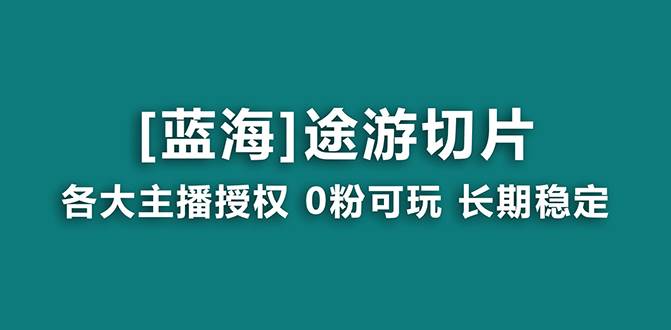 抖音途游切片，龙年第一个蓝海项目，提供授权和素材，长期稳定，月入过万-项目网