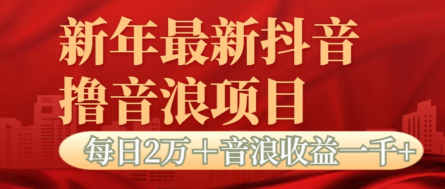 抖音音浪掘金项目每日2万＋音浪高收益1000＋-项目网