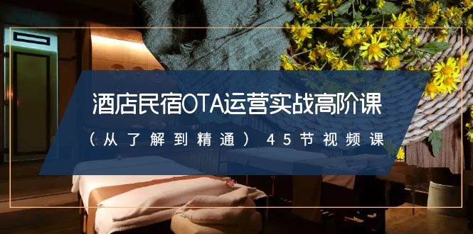 酒店民宿-OTA运营实战高阶课（从了解到精通）45节视频课-项目网