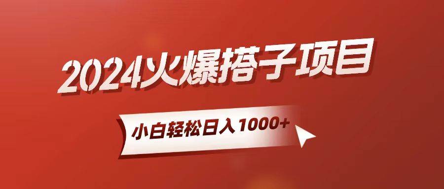 小白轻松上手，日入1000+，搭子项目-项目网